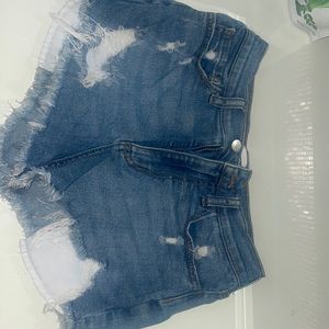 PINK jean shorts